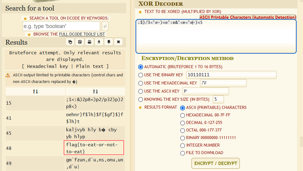 Decrypting XOR