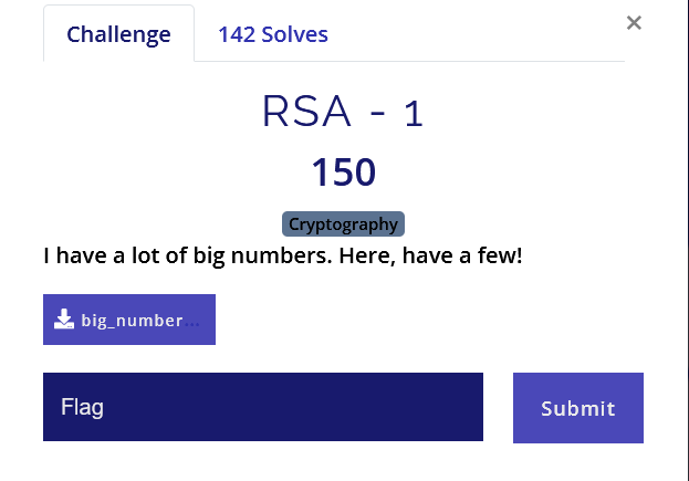 RSA1_Challenge